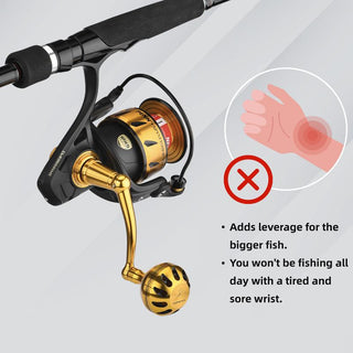 Plug&play Aluminum Power Handle for Penn Spinfisher VI&VII and Slammer III&IV - Gomexus