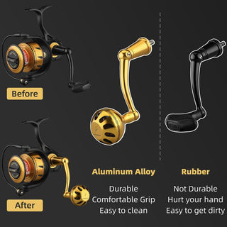 Plug&play Aluminum Power Handle for Penn Spinfisher VI&VII and Slammer III&IV - Gomexus