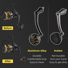 Plug&play Aluminum Power Handle for Penn Battle II&III - Gomexus