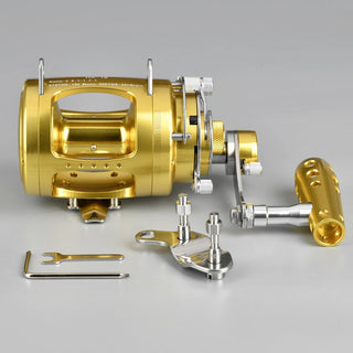 GOMEXUS Saltwater Trolling Reel 2 Speed 30W to 80W 50-132lbs