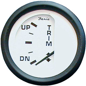 Faria Euro Style White Instrument Gauges