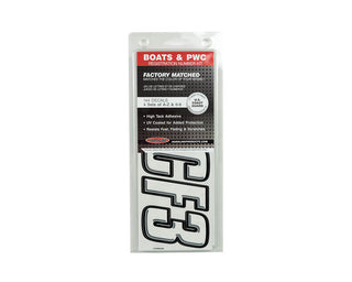 Boat & PWC Lettering WHITE 3″ REGISTRATION KIT