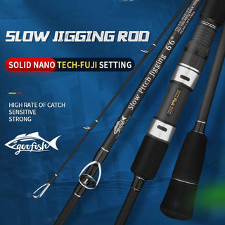 Matte Black Slow Pitch Jigging Rod - Spinning- Goofish