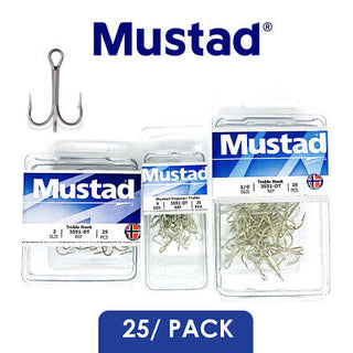 Treble Hook 3551-DT 25pk - Mustad