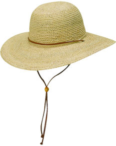 Lady's Straw Hat With Color Cord