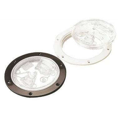 Screw-Out 6in Deck Plate with Clear Cover