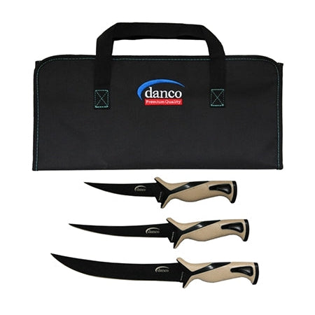 Pro Series 3 Knife Kit With Roll Up Case - Danco