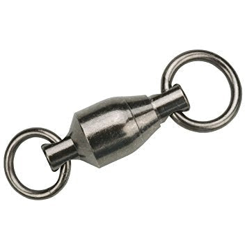 Ball bearing snap swivel. Helps save you from line twist. - Get