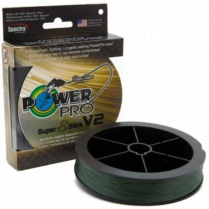 Super 8 Slick V2 300yd - Moss Green - Power Pro