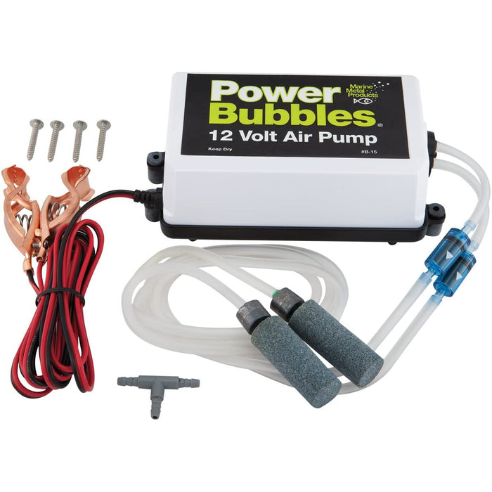 Power Bubbles 12v DC Onboard Aeration System B-15 - Marine Metal