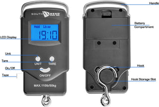 Digital Hanging Fishing Scale & Tape Measure - South Bend