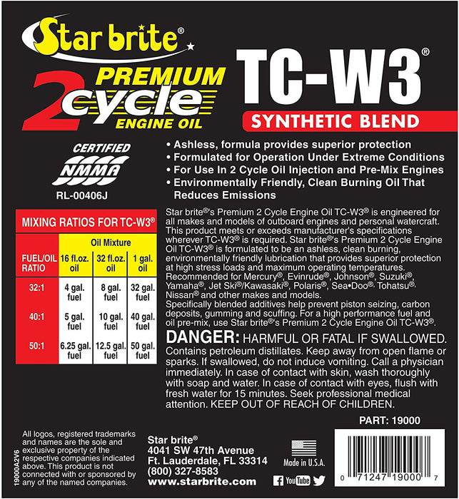 Super Premium 2-Cycle Engine Oil TC-W3 - Star Brite