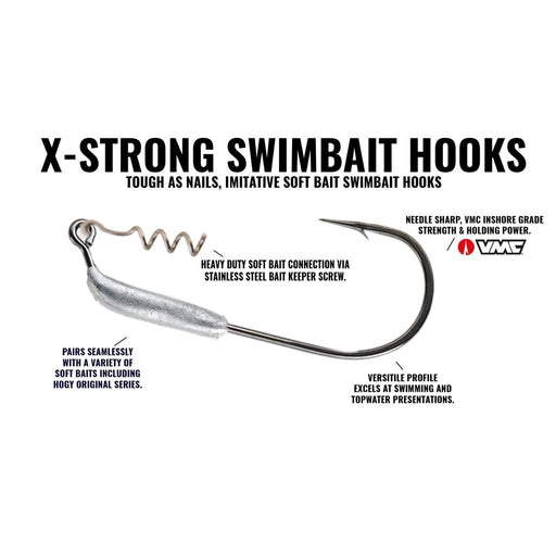 X-Strong Swimbait Hook 10/0 - Hogy 718122184835