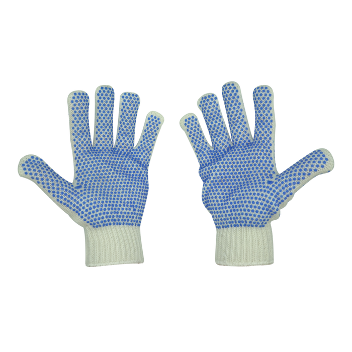 Hevy Duty Blue Dot PVC Gloves - Joy Fish