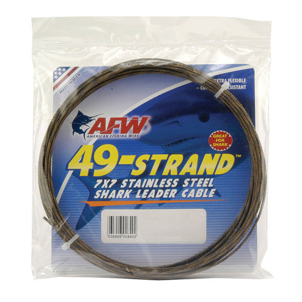 49-Strand Stainless Shark Leader Cable - American Fishing Wire