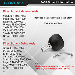 Power Knob Carbon FA38 - Gomexus