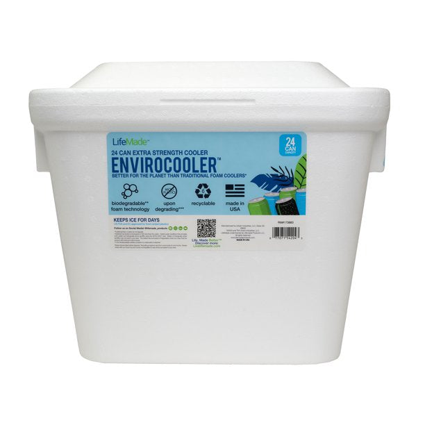 Envirocooler Biodegradable 28 qt Chest Cooler, White - LifeMade
