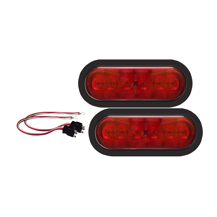 Oval Trailer Light Set Stop/Turn/Trail - Marpac