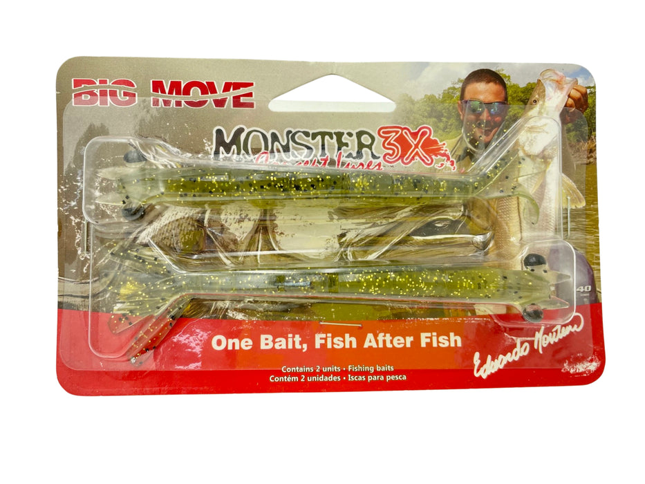 X-Move Shrimp - Monster 3X, 5-1/2 in / Cobre - Pink/Gold Flake