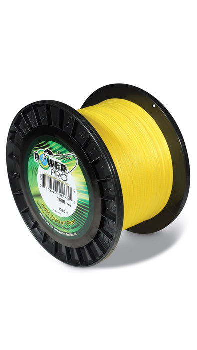 Power Pro Spectra Fiber Braided Fishing Line, Hi-Vis Yellow, 150YD/10LB 