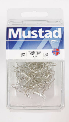 Treble Hook 3551-DT 25pk - Mustad