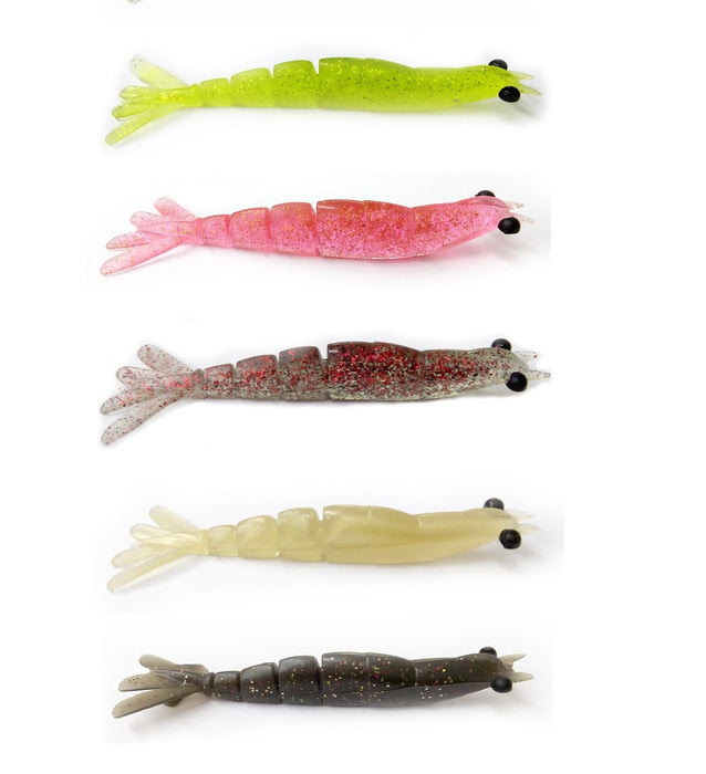 Fishing Lures, Premium Shrimp Lure with Hook, Weedless Swimbaits for Bass, Fishing  Bait with Spinner for Freshwater Saltwater